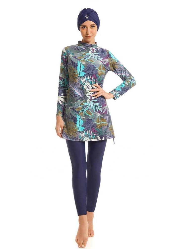 Women Full Covered Burkini Swimwear Modern/Fitted（XL） - Image 3